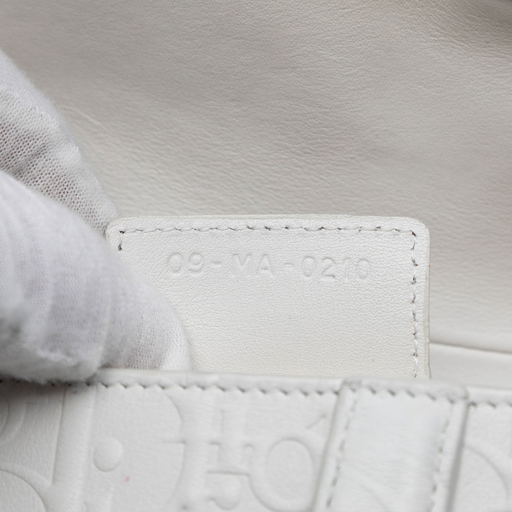 Dior Oblique Embossed Calfskin Saddle Bag