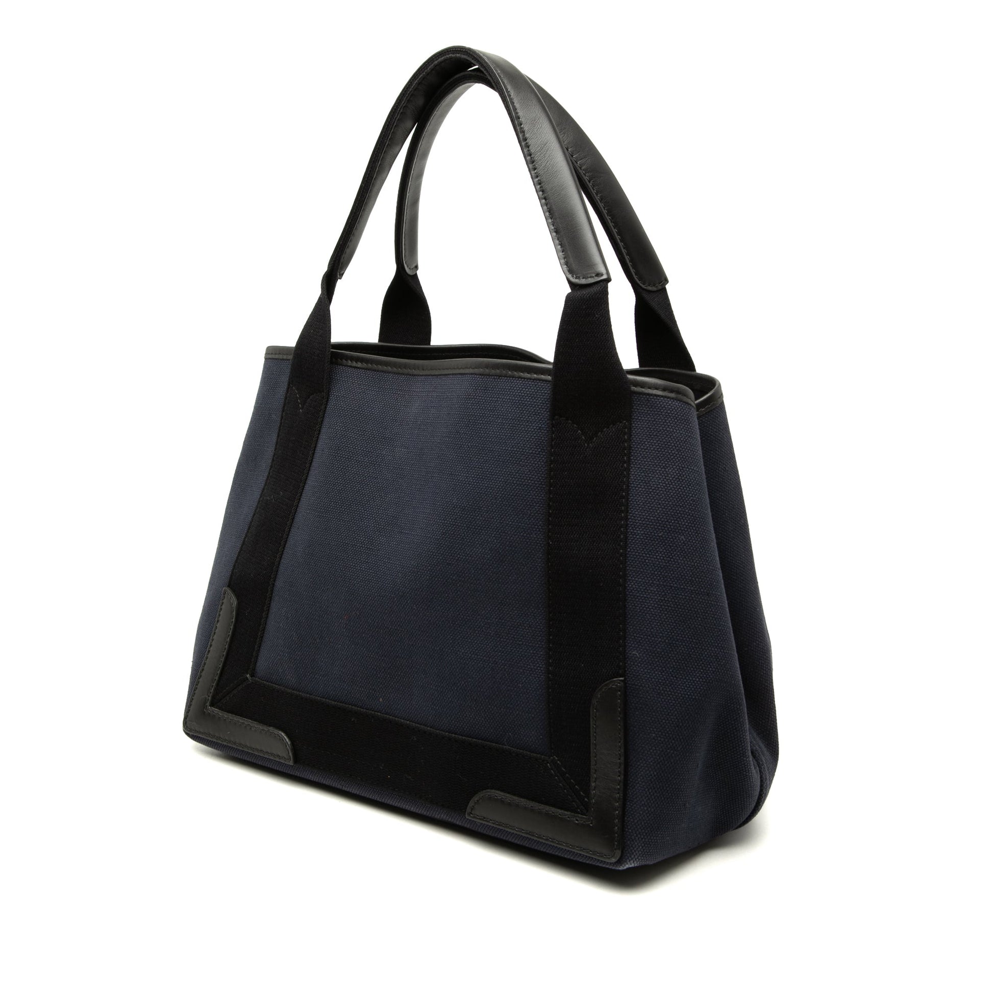 Balenciaga Canvas Navy Cabas Tote S