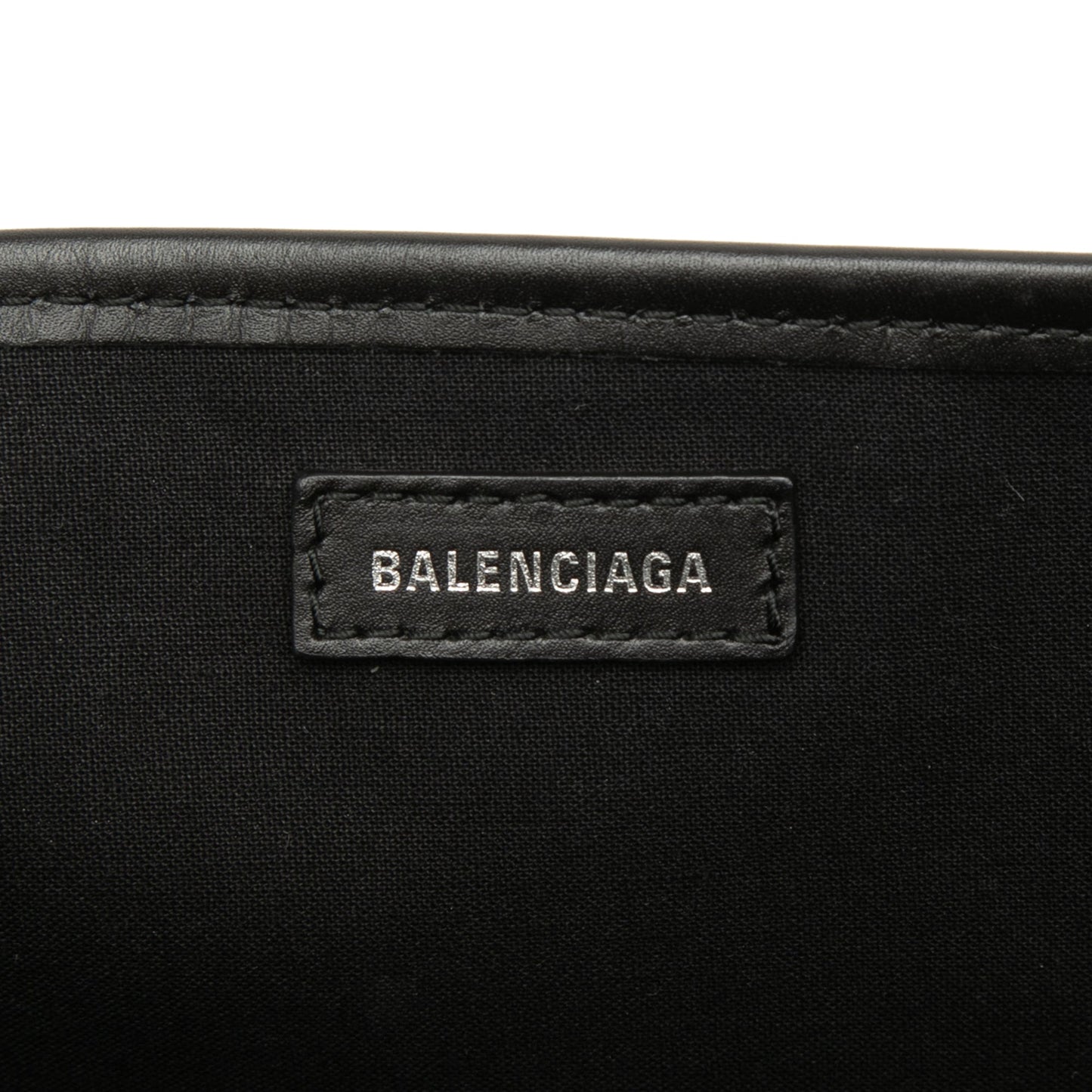 Balenciaga Canvas Navy Cabas Tote S