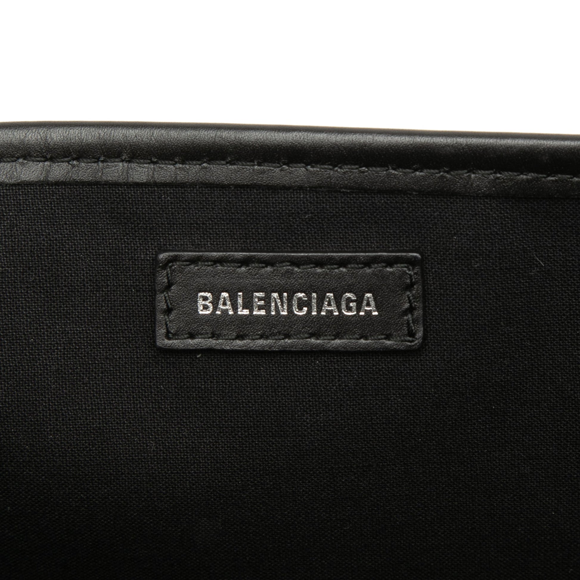 Balenciaga Canvas Navy Cabas Tote S
