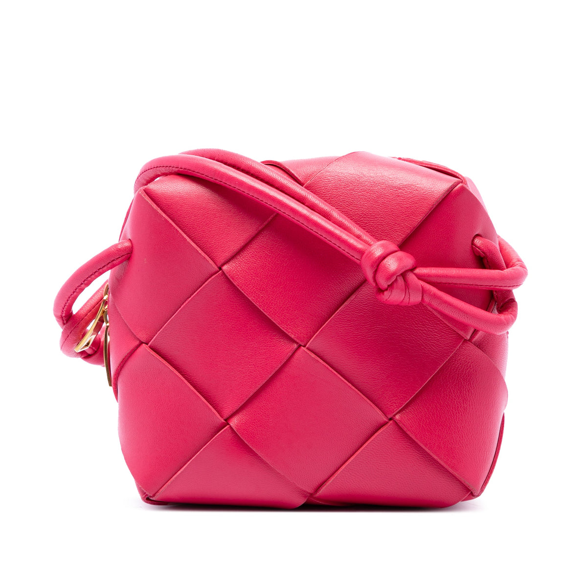 Bottega Veneta Mini Lambskin Intrecciato Cassette Camera Bag