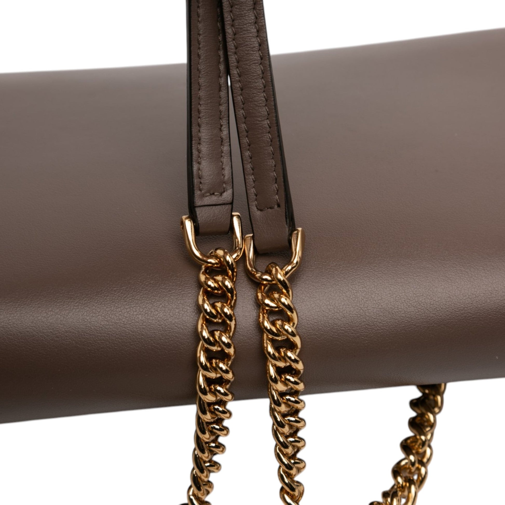 Leather Gancini Crossbody