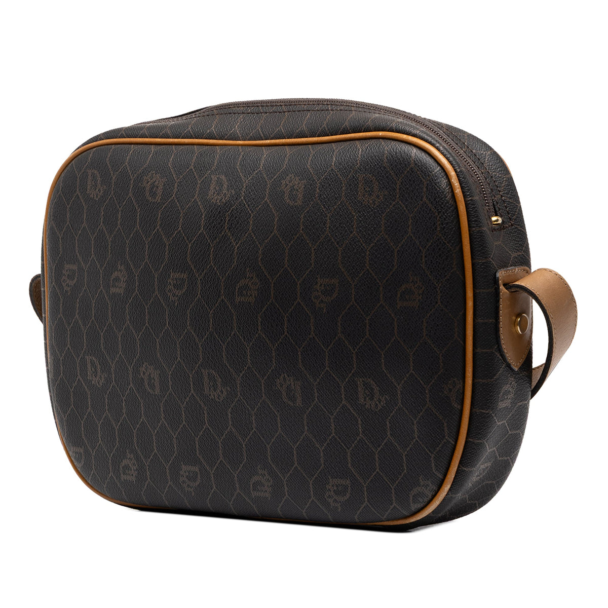 Dior Honeycomb Coated Canvas Crossbody — Black