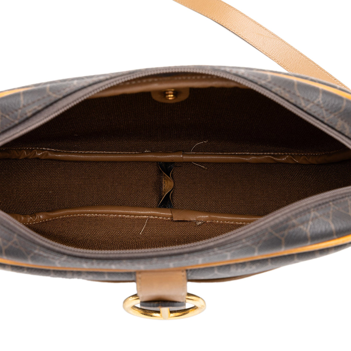 Dior Honeycomb Coated Canvas Crossbody — Black