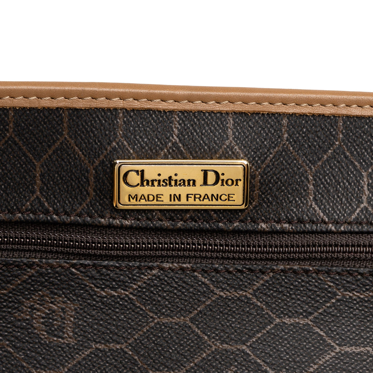 Dior Honeycomb Coated Canvas Crossbody — Black