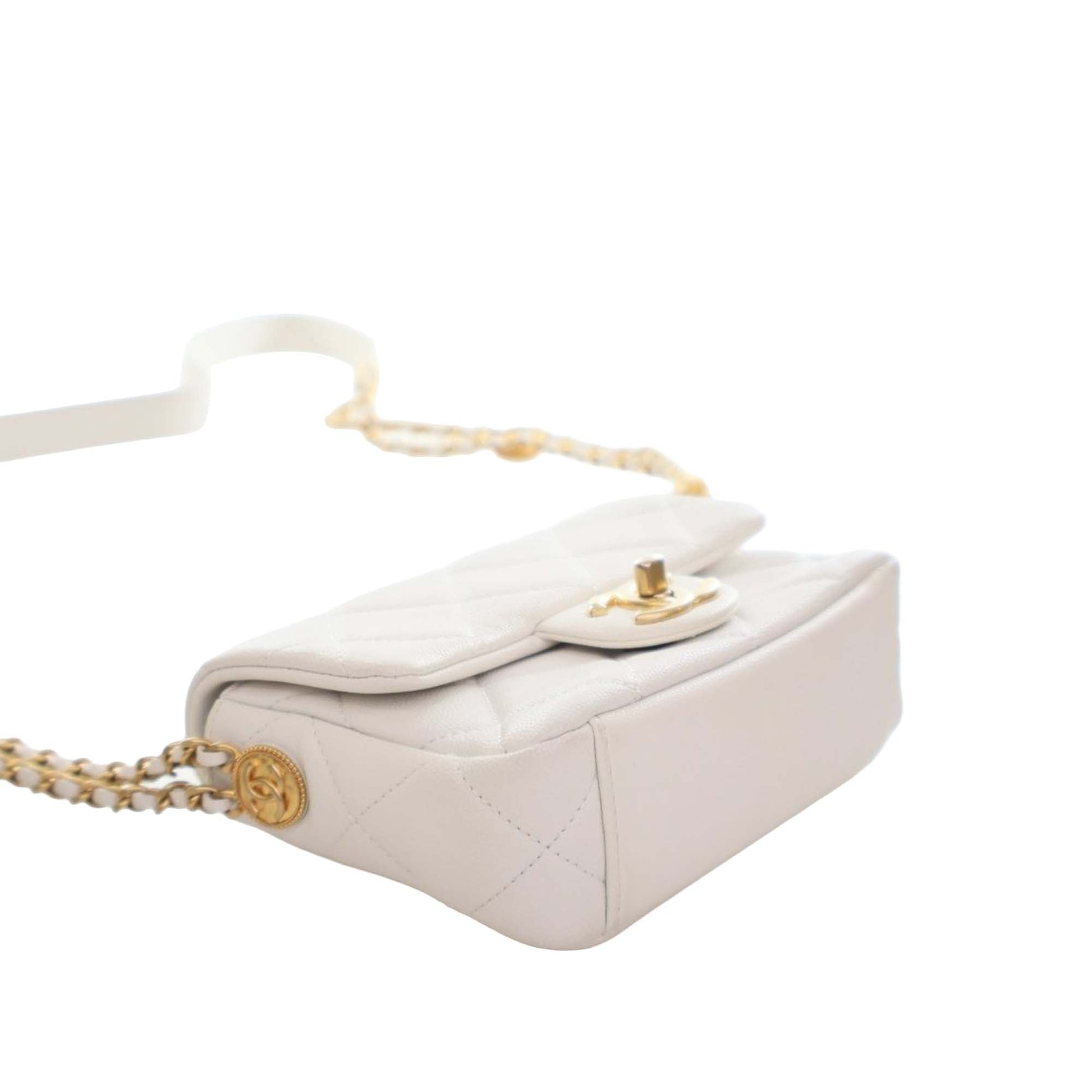 Chanel Mini Quilted Caviar CC Coin Flap