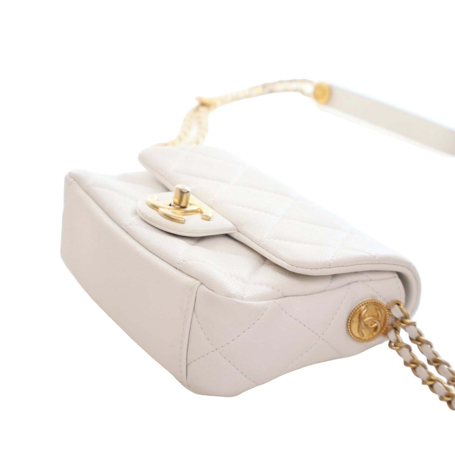 Chanel Mini Quilted Caviar CC Coin Flap