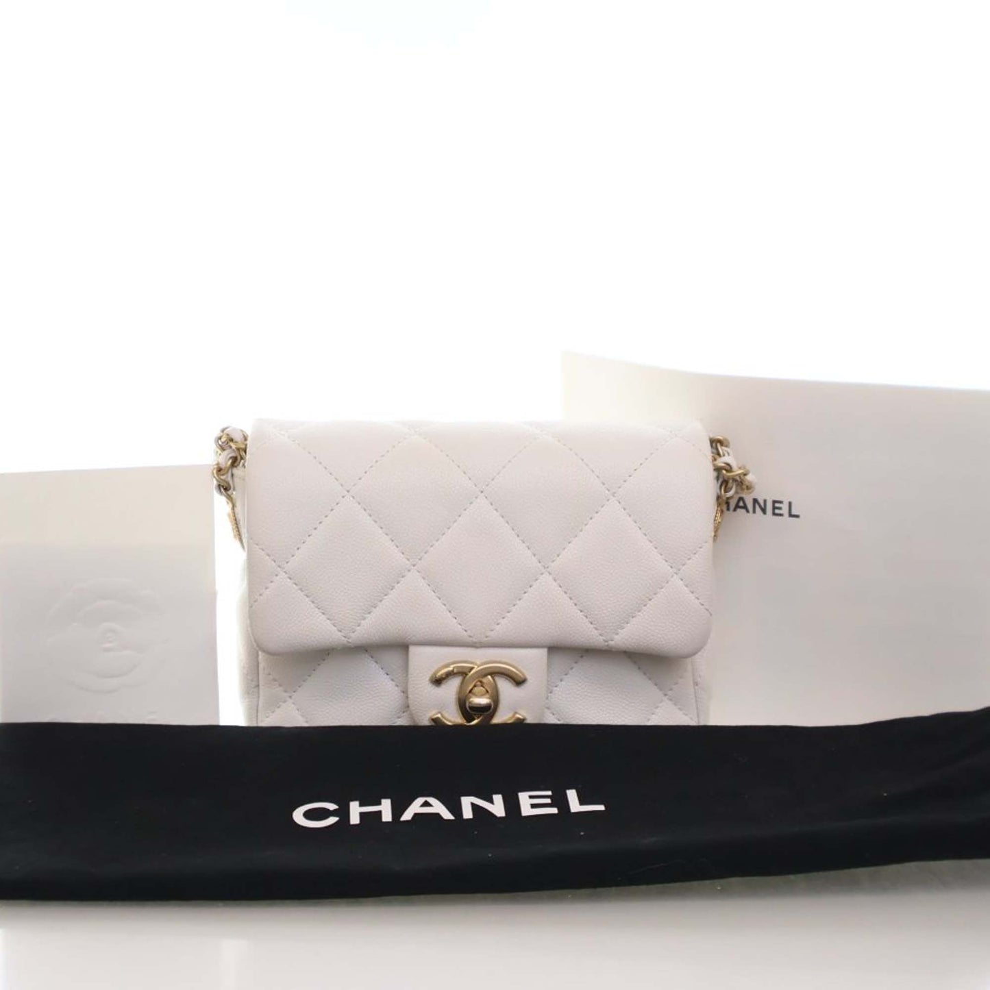 Chanel Mini Quilted Caviar CC Coin Flap