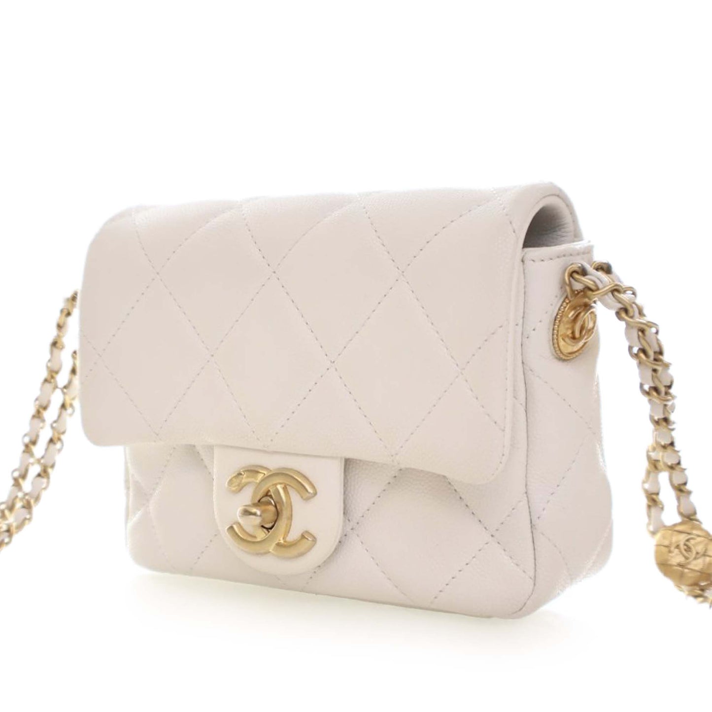 Chanel Mini Quilted Caviar CC Coin Flap