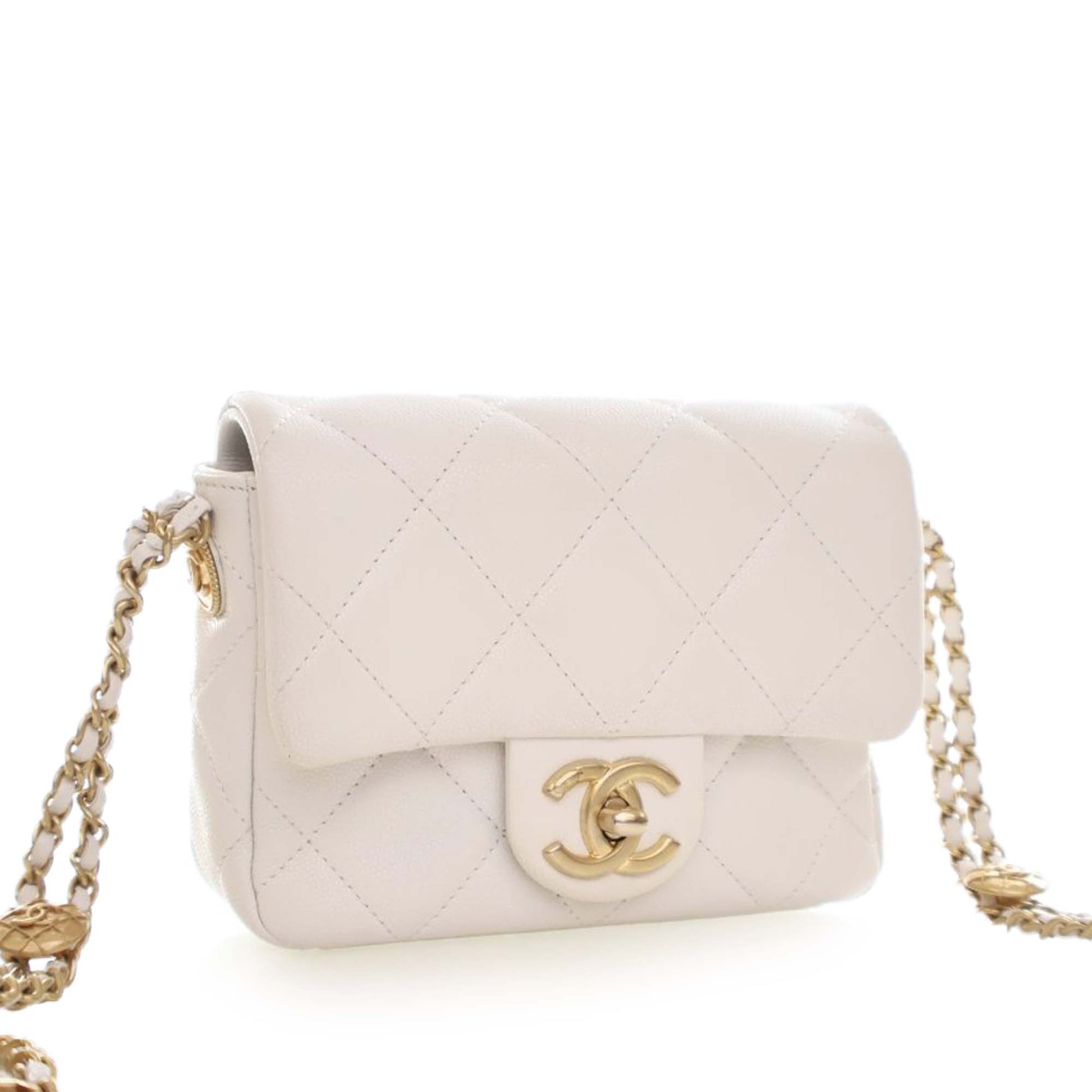 Chanel Mini Quilted Caviar CC Coin Flap