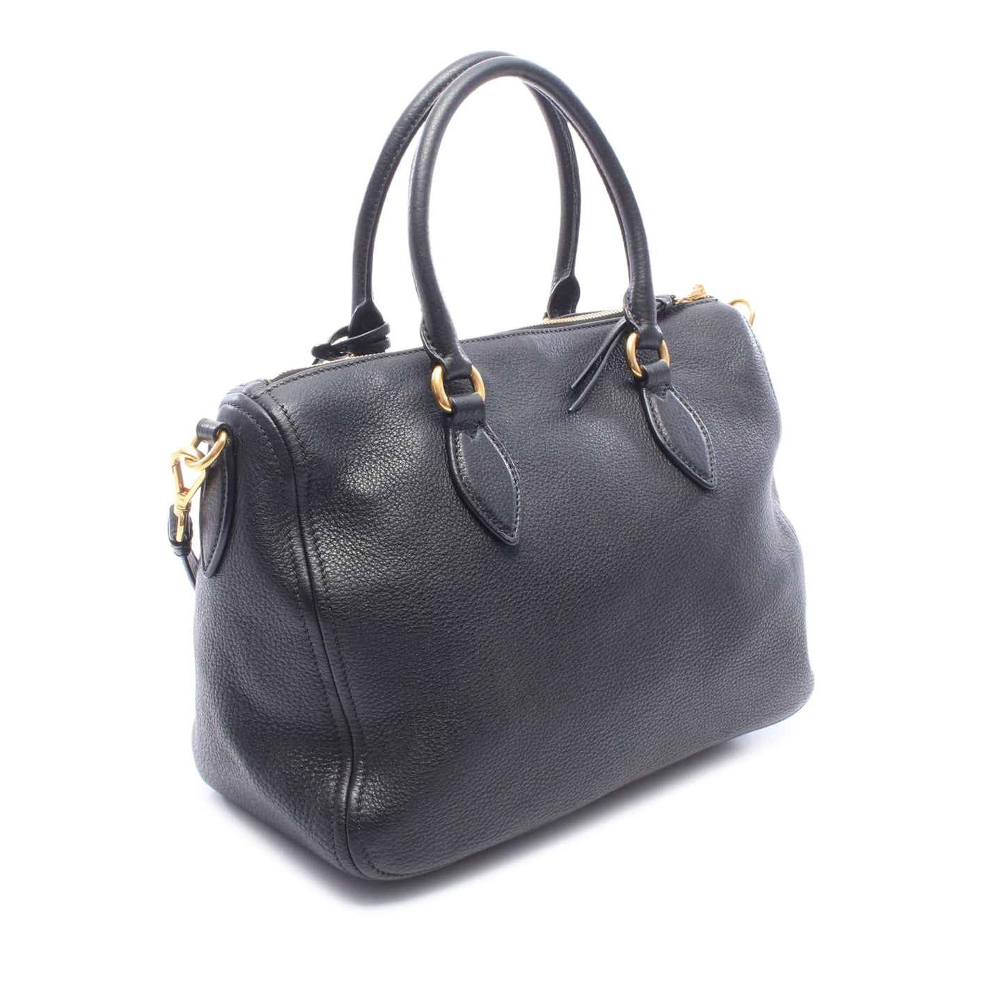 Prada Vitello Daino Zip Top Satchel