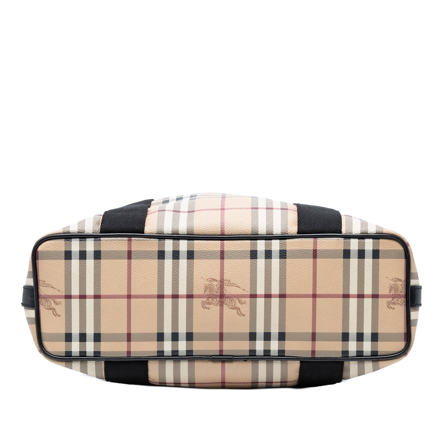 Burberry Haymarket Check Coated Canvas Vertical Tote