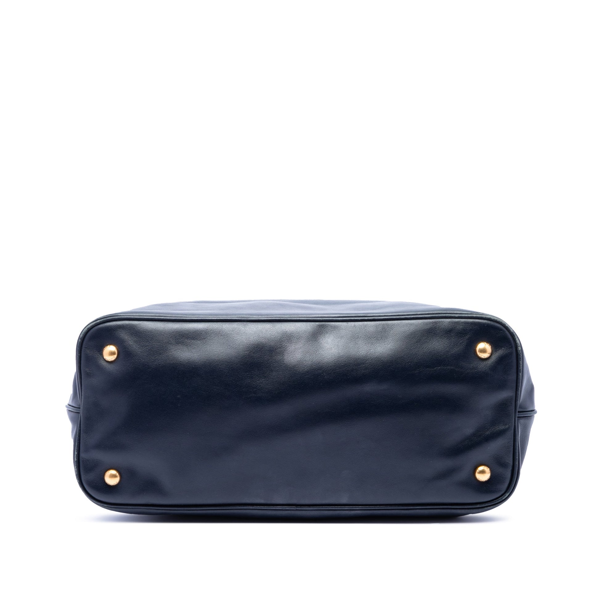 Prada Soft Calfskin Open Convertible Shopping Tote