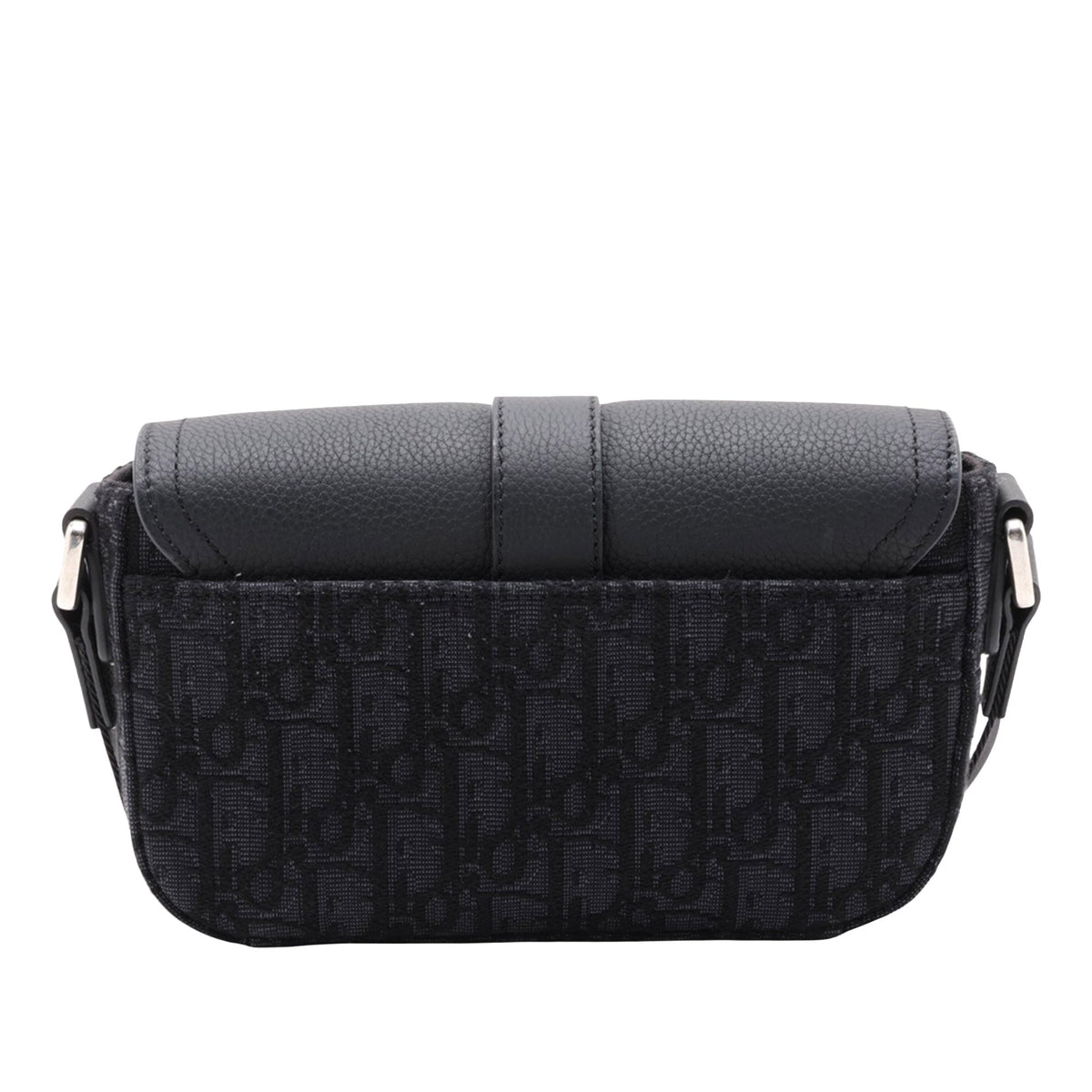 Dior Mini Oblique Canvas Saddle Buckle Messenger Bag