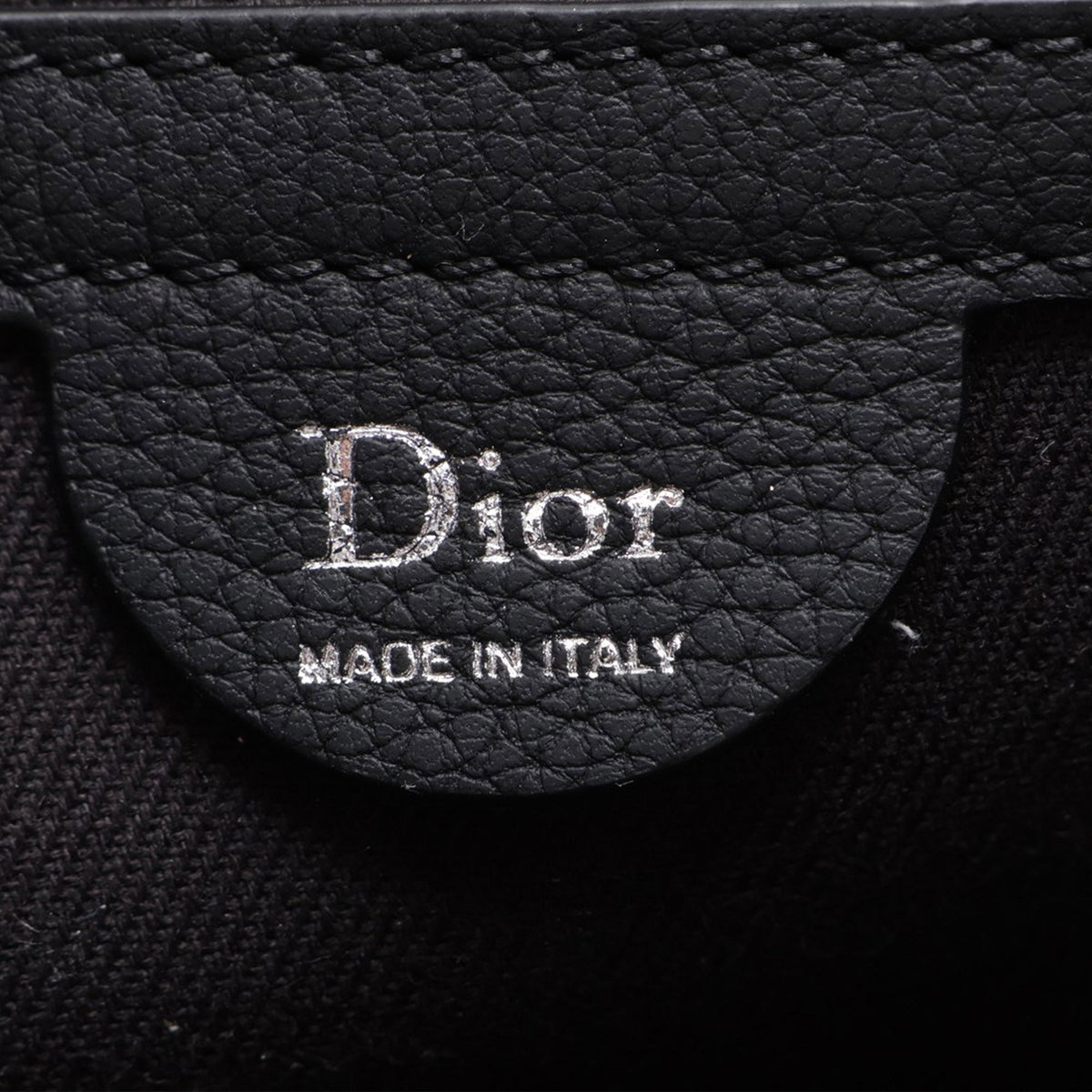 Dior Mini Oblique Canvas Saddle Buckle Messenger Bag