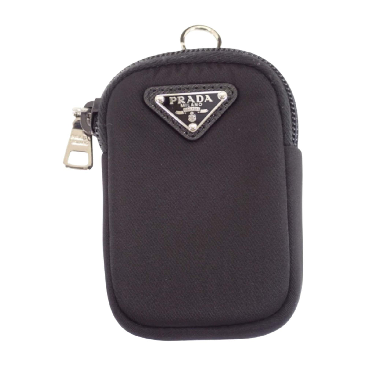 Prada Saffiano Trimmed Re Nylon Double Buckle Messenger Bag