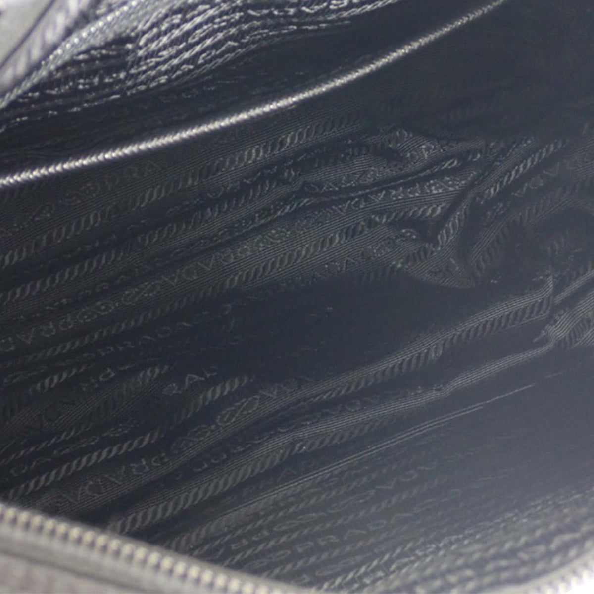 Prada Saffiano Trimmed Re Nylon Double Buckle Messenger Bag