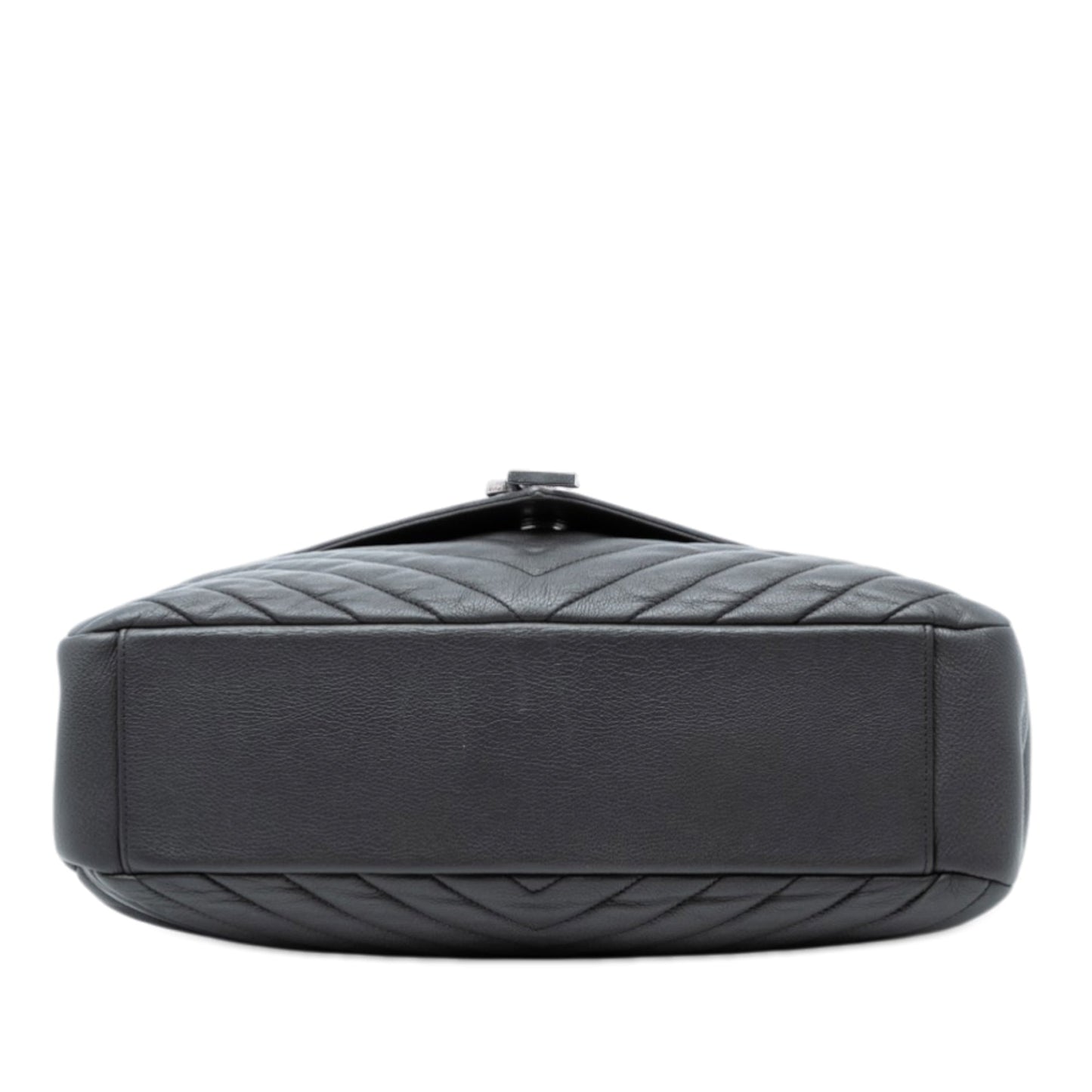 Saint Laurent Large Chevron Sheepskin Monogram College Bag