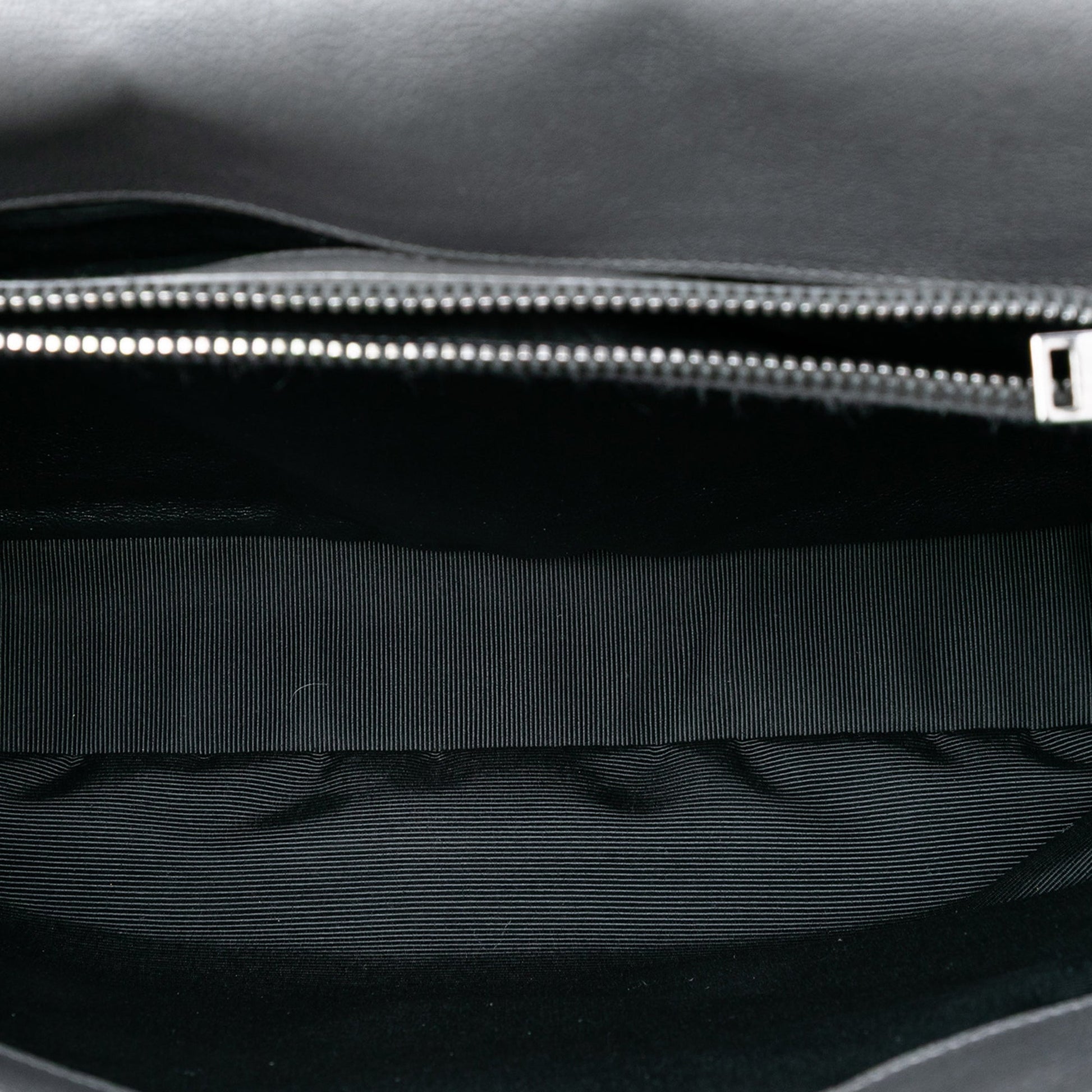 Saint Laurent Large Chevron Sheepskin Monogram College Bag