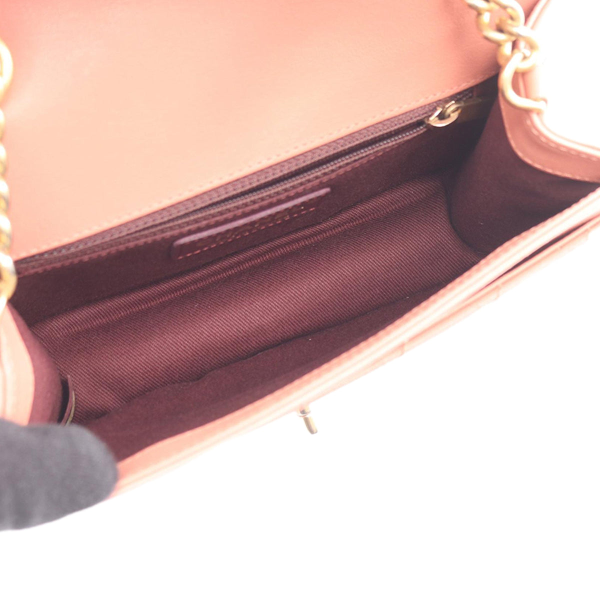 Chanel Front Chain Sheepskin Flap