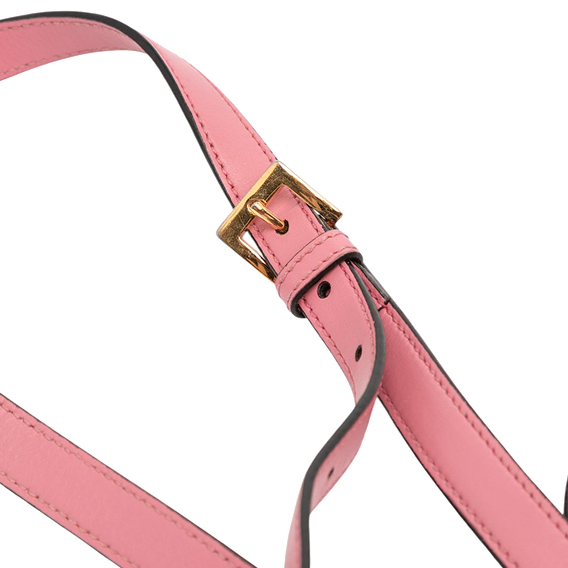 Miu Miu Goatskin Madras Soft Calf Crystal Embellished Crossbody