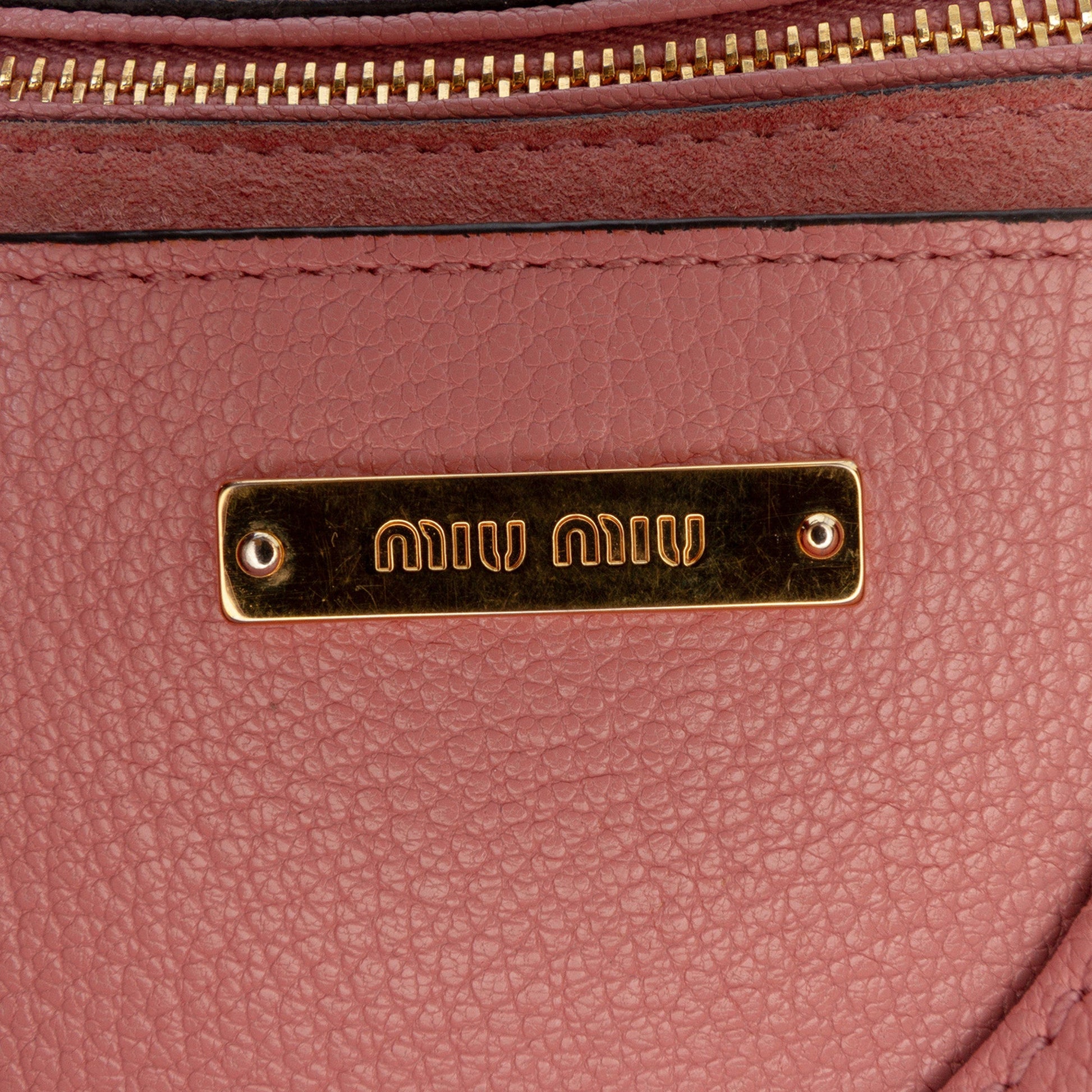 Miu Miu Goatskin Madras Soft Calf Crystal Embellished Crossbody