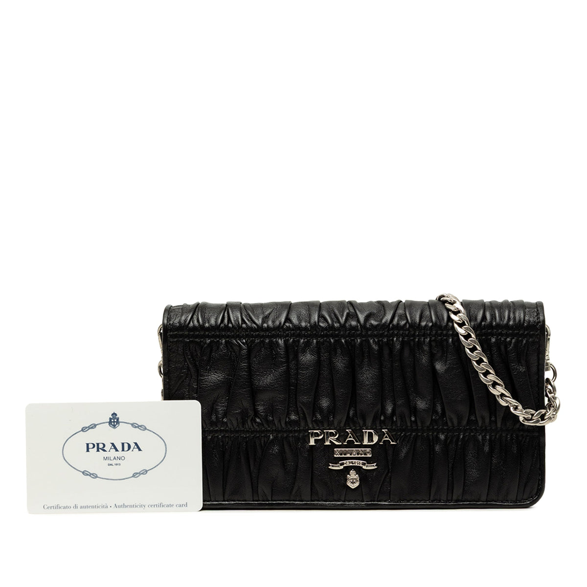 Prada Nappa Gaufre Wallet On Chain