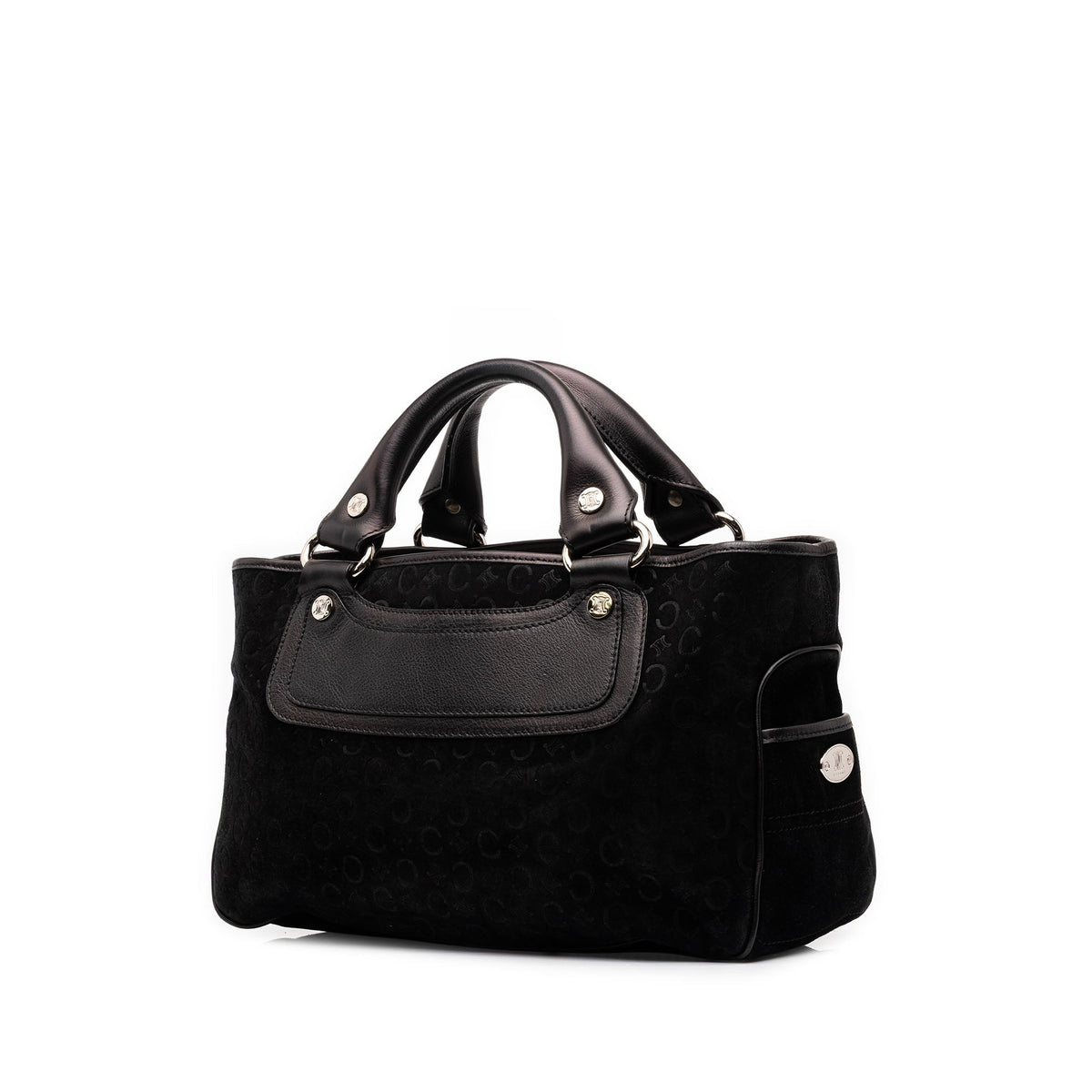 Celine C Macadam Suede Boogie Handbag