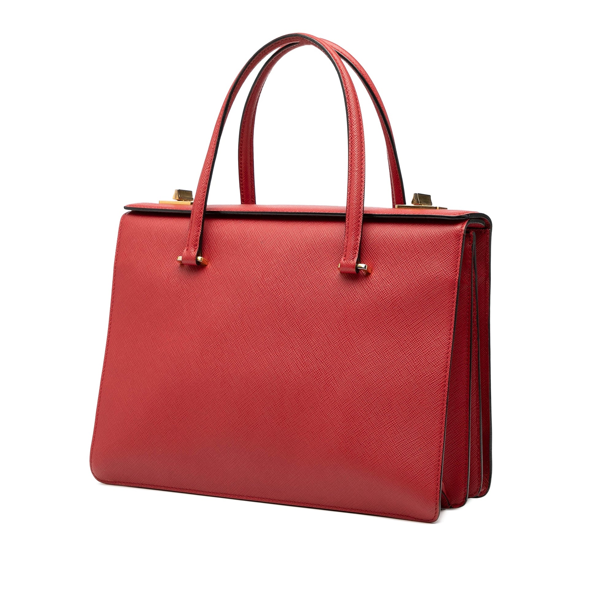 Prada Saffiano Turnlock Handbag