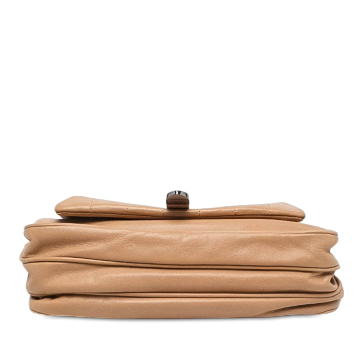 Chanel Quilted Lambskin Mademoiselle Lock Accordion Flap — Brown