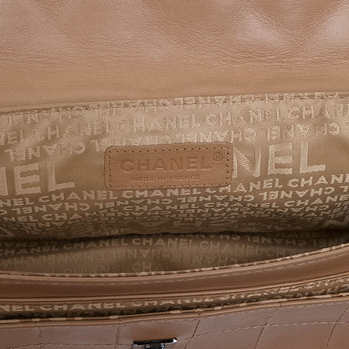 Chanel Quilted Lambskin Mademoiselle Lock Accordion Flap — Brown