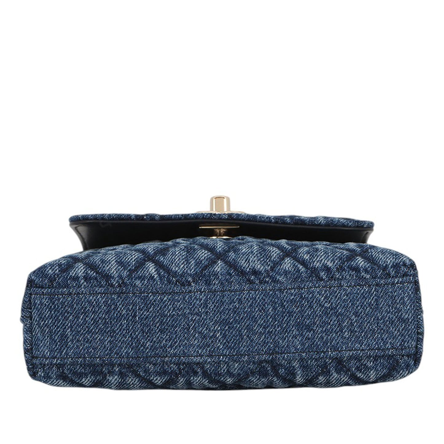 Chanel Extra Mini Quilted Washed Denim Coco Top Handle Bag