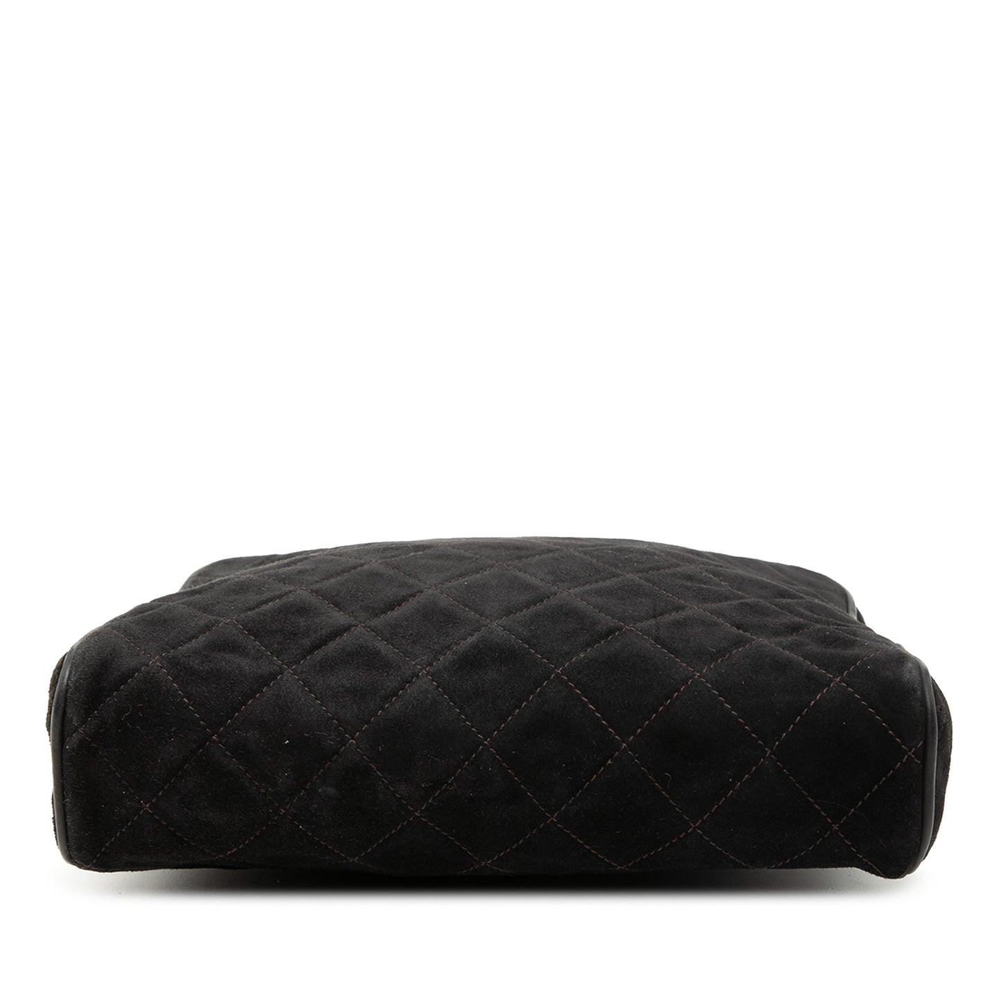 Chanel CC Quilted Suede Tassel Shoulder Bag