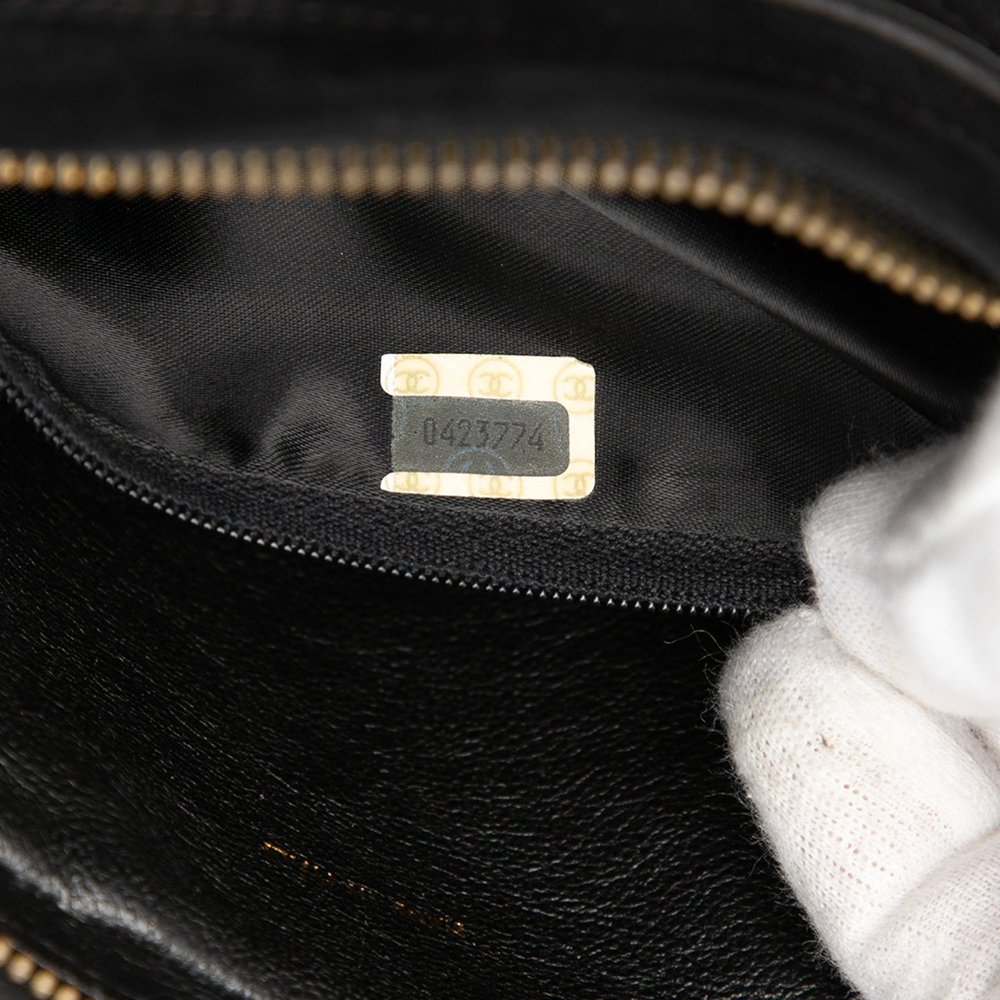 Chanel CC Quilted Suede Tassel Shoulder Bag