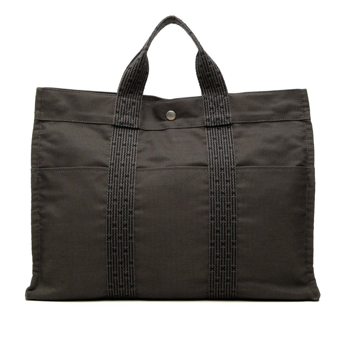 Hermès Canvas Herline MM — Gray
