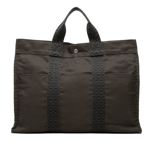 Hermès Canvas Herline MM — Gray