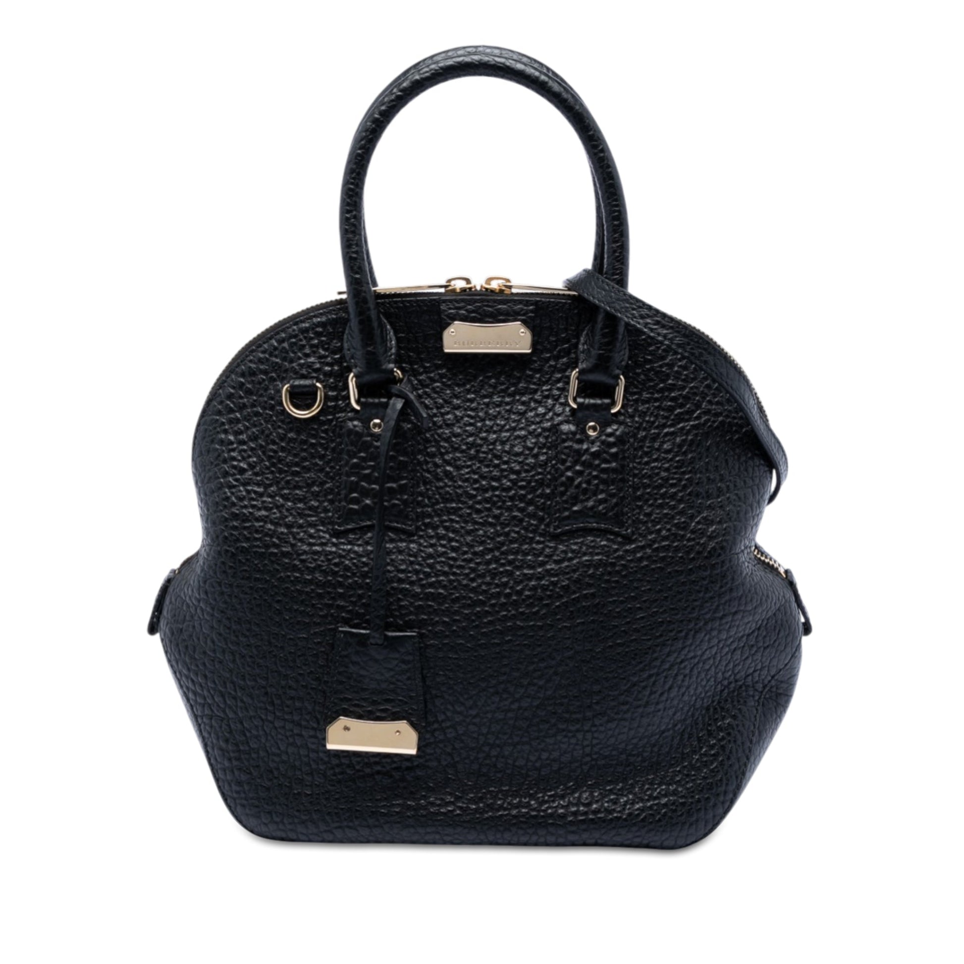 Burberry Large Grained Calfskin Heritage Orchard Bowling Bag