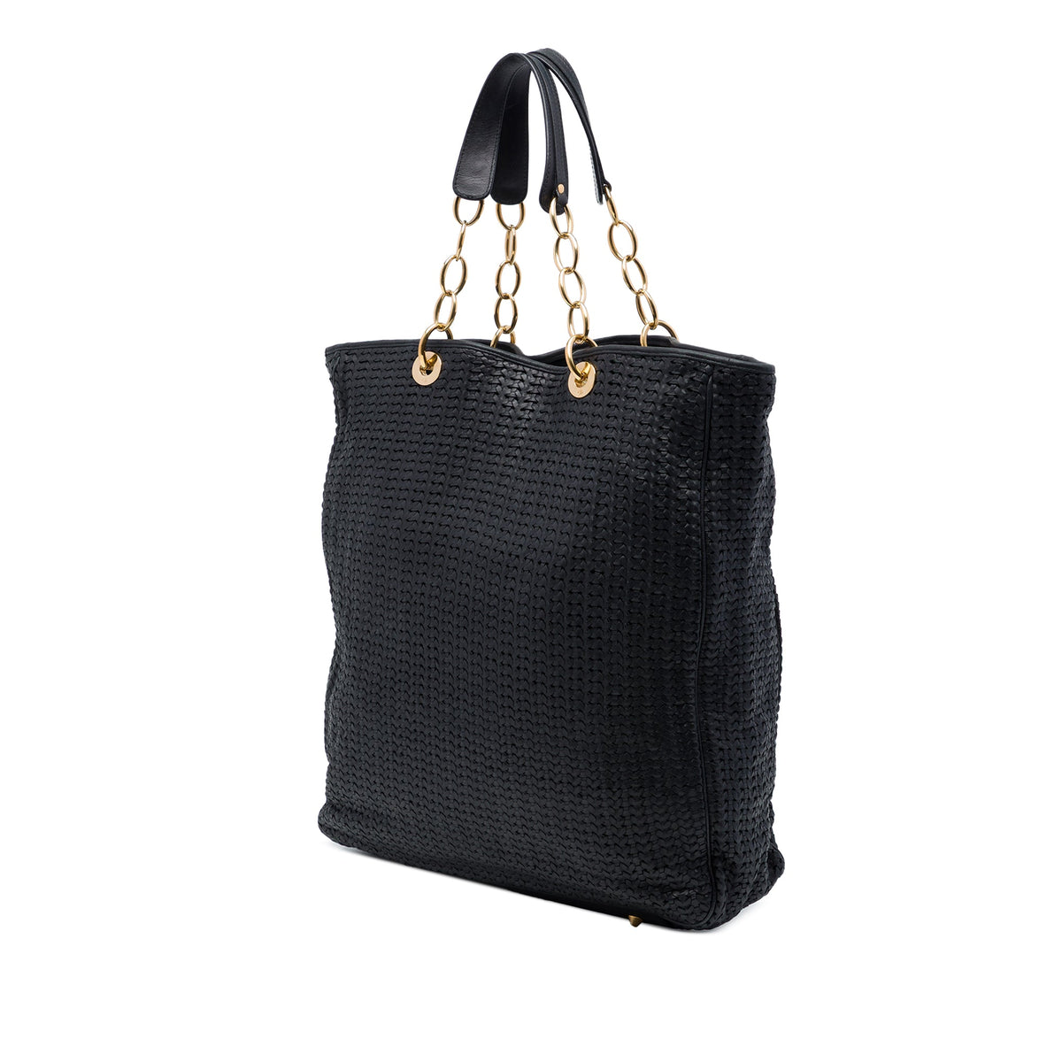 Dior Large Woven Lambskin Lady Dior Soft Shopping Tote