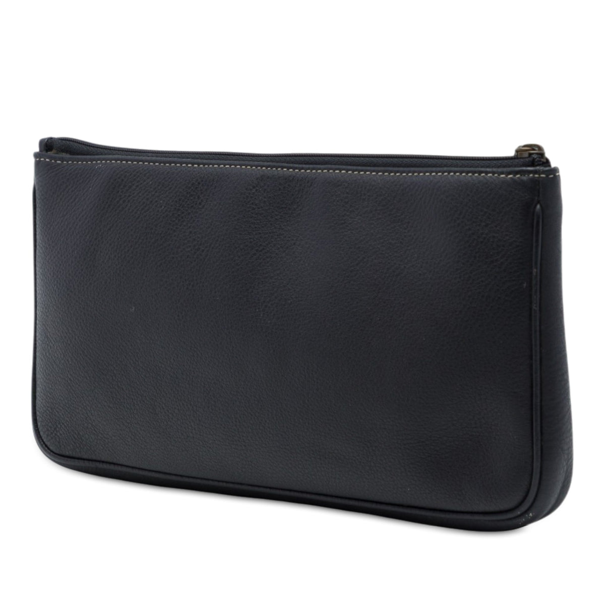 Dior Logo Grained Calfskin Clutch