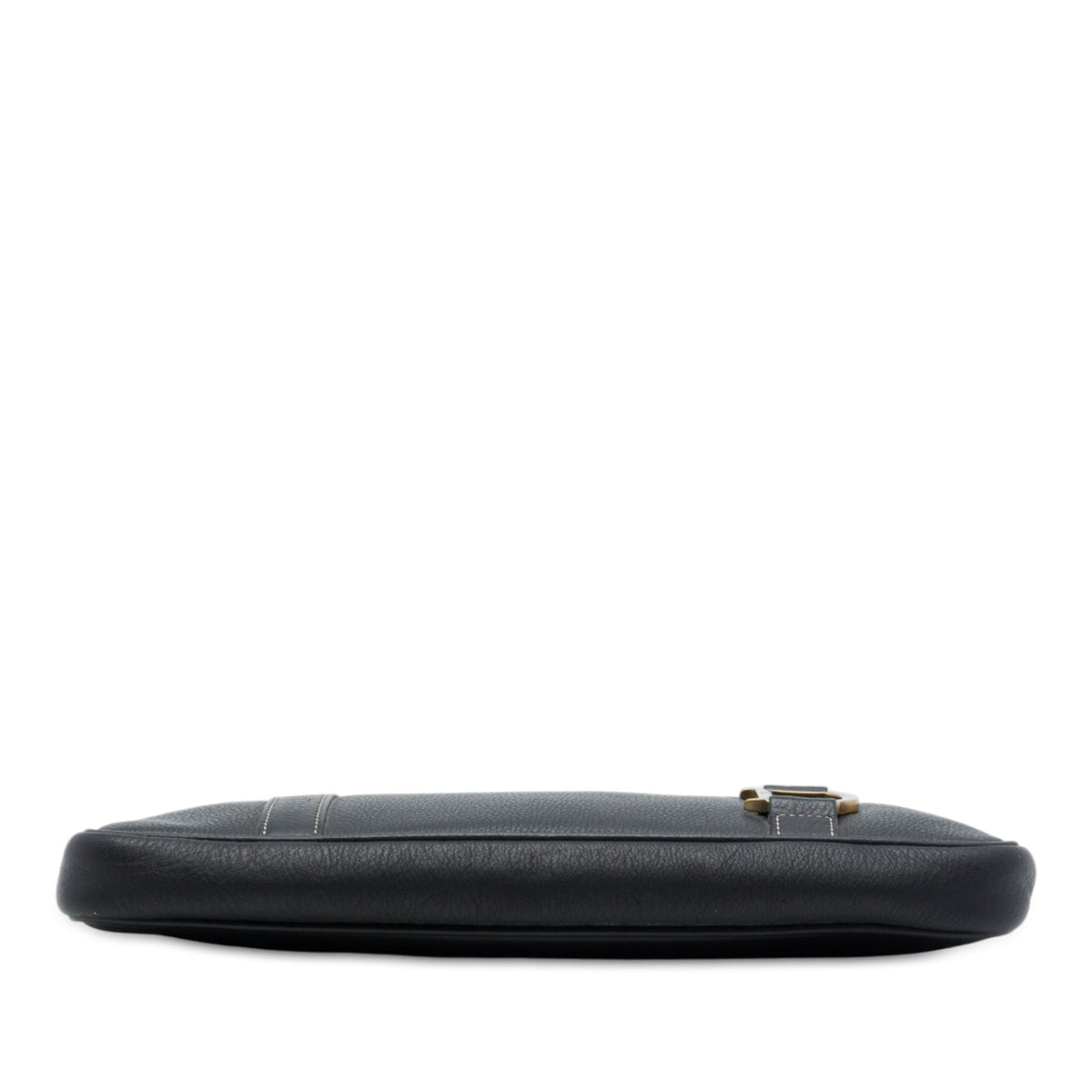 Dior Logo Grained Calfskin Clutch