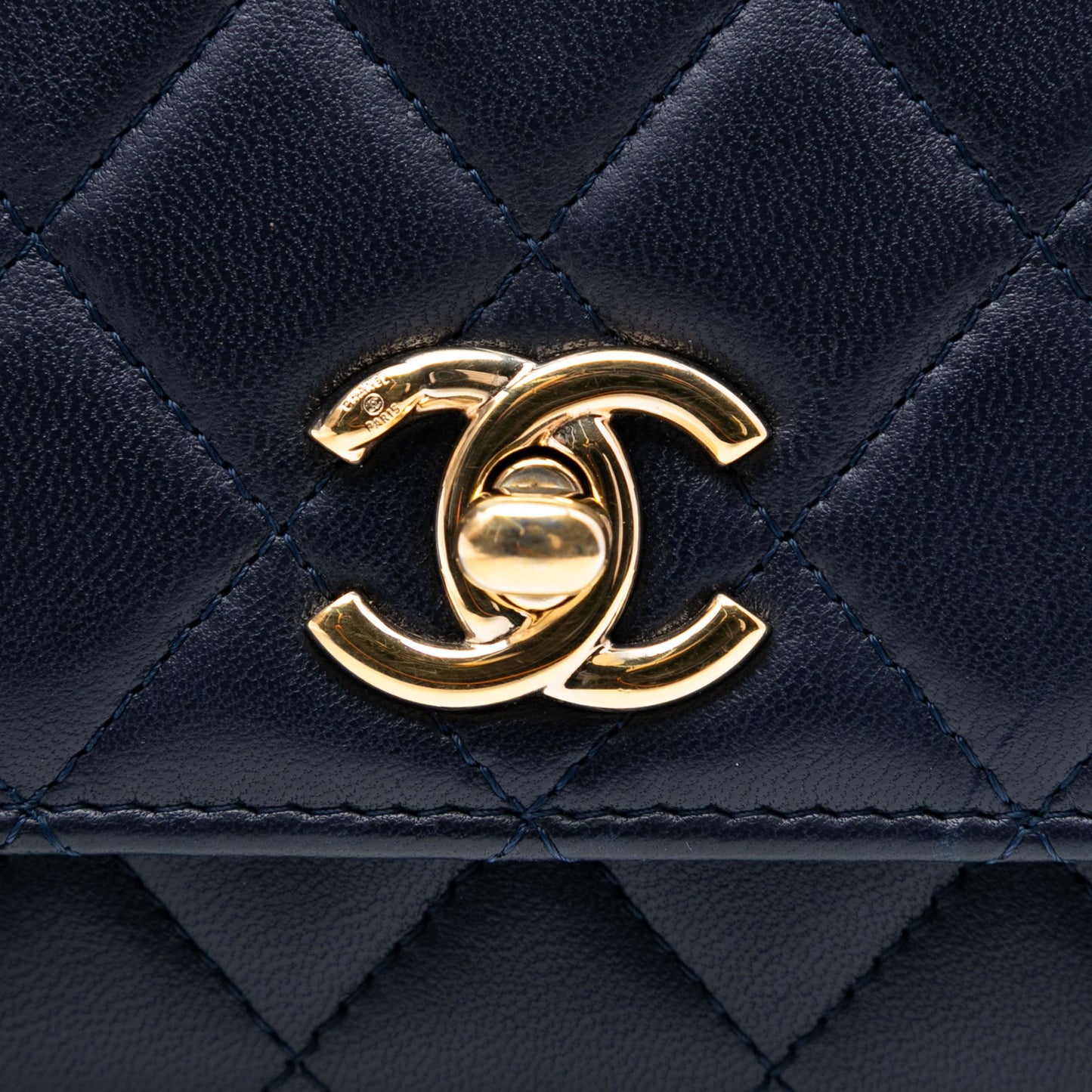 Chanel Lambskin Trendy CC Wallet On Chain