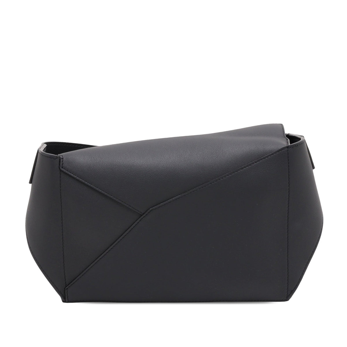 LOEWE Small Calfskin Puzzle Bumbag — Black