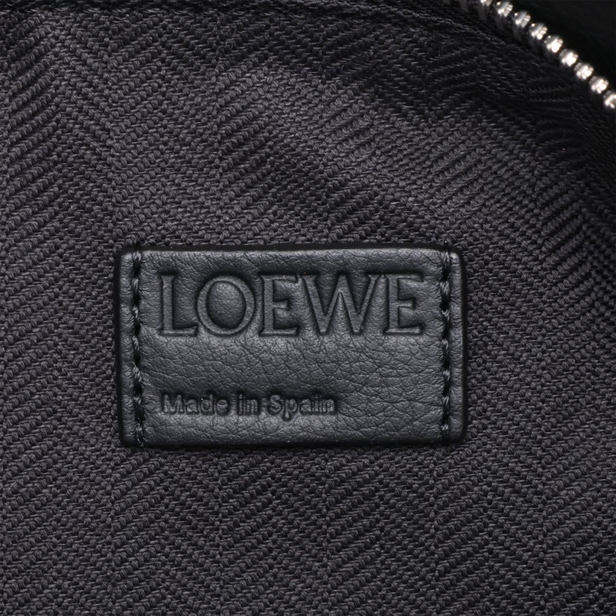 LOEWE Small Calfskin Puzzle Bumbag — Black