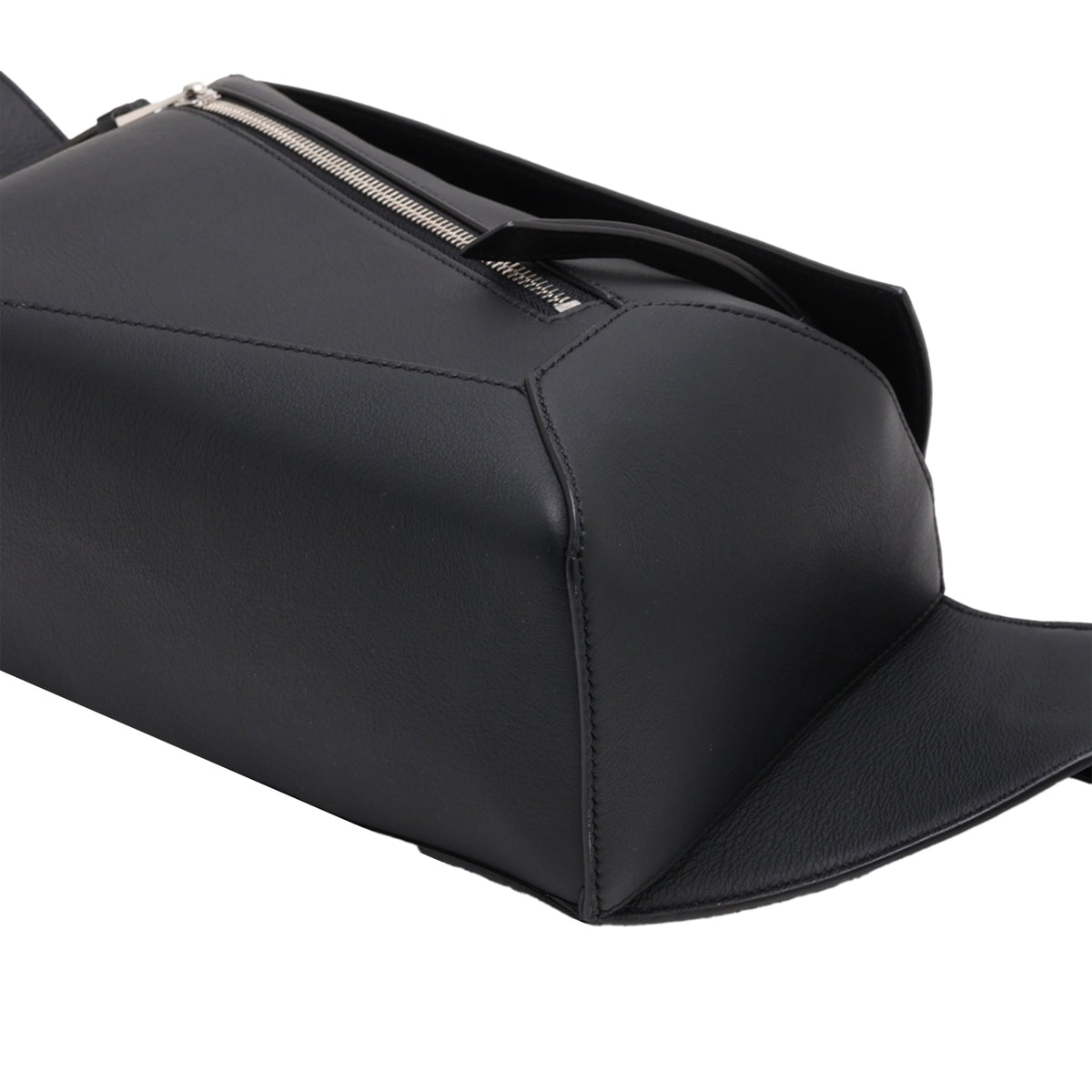 LOEWE Small Calfskin Puzzle Bumbag — Black