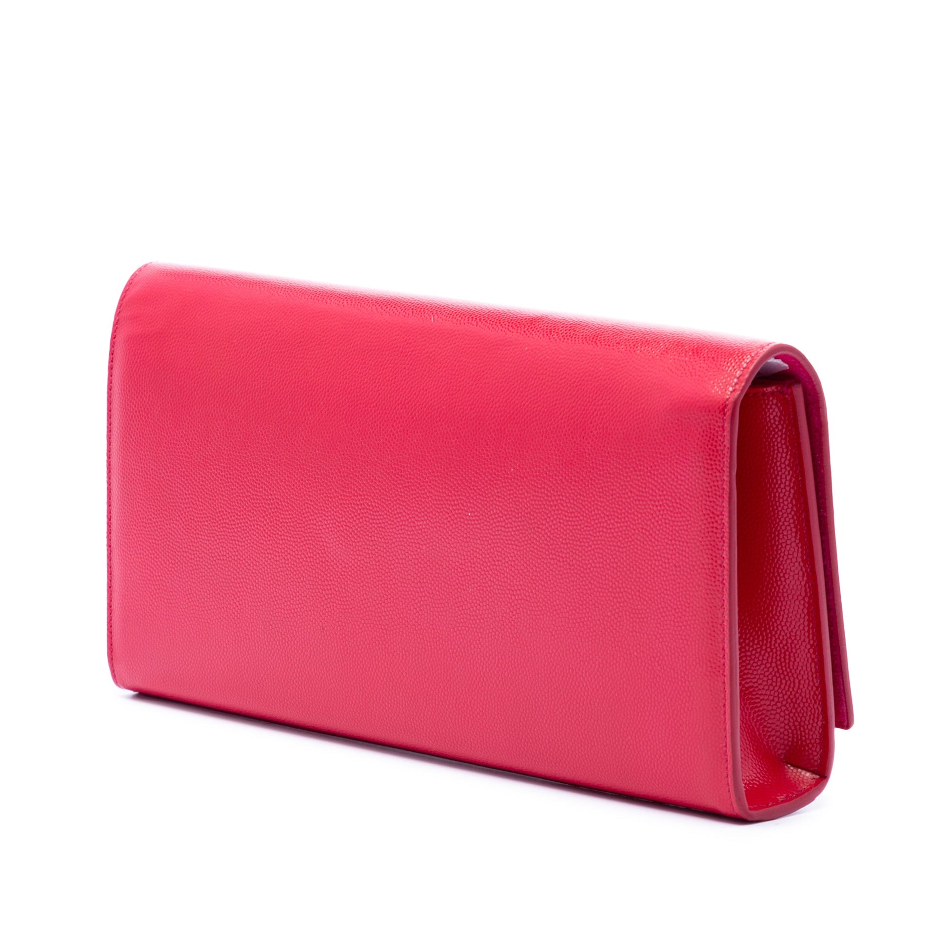 Saint Laurent Grain de Poudre Monogram Cassandre Clutch