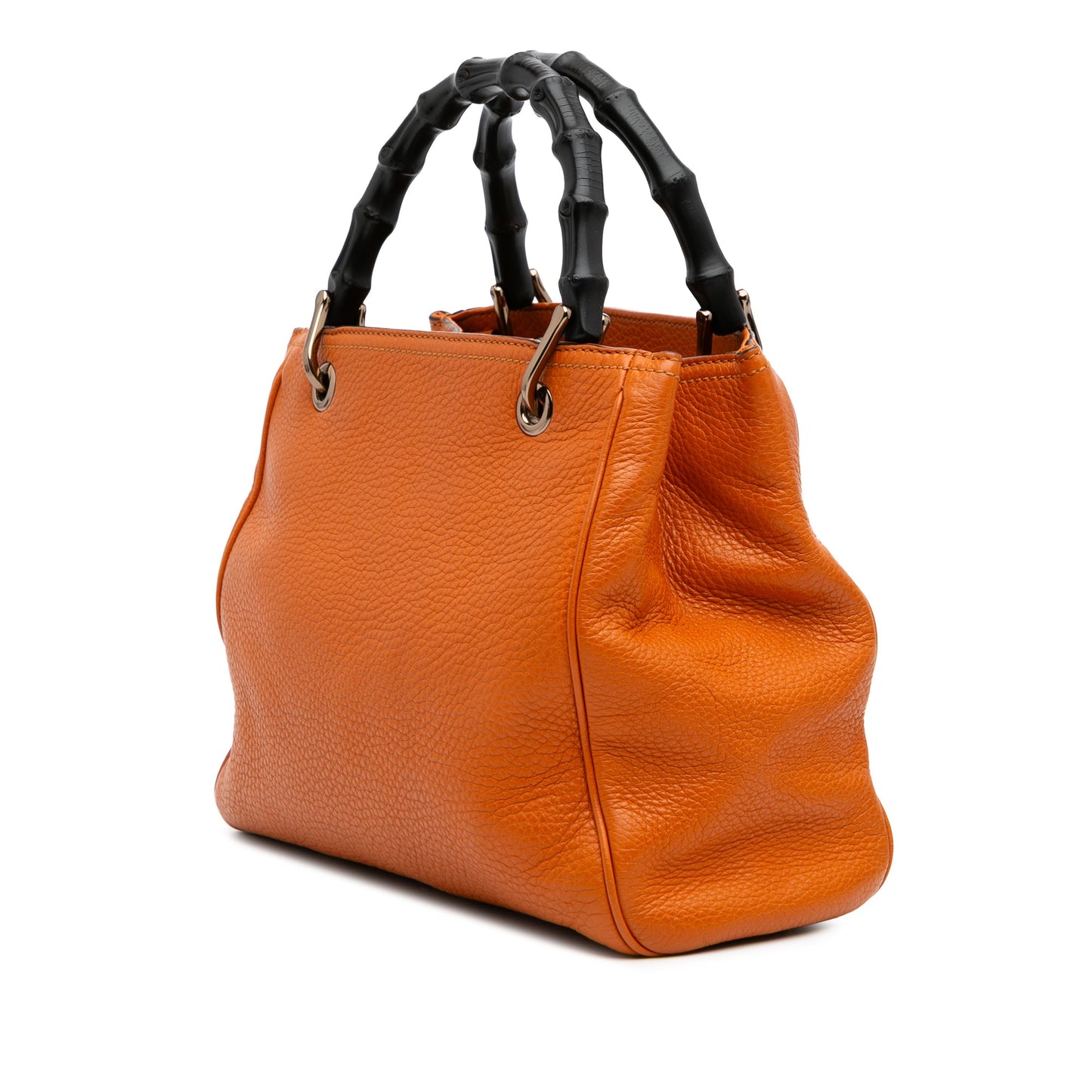 Gucci Small Calfskin Bamboo Shopper Satchel