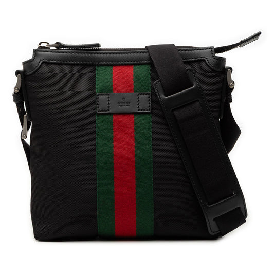 Gucci Techno Canvas Web Messenger Bag