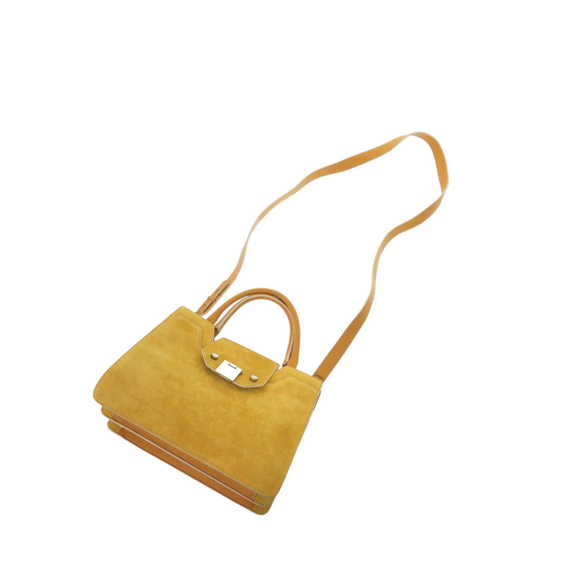 Jimmy Choo Suede and Leather Rebel Top Handle Bag