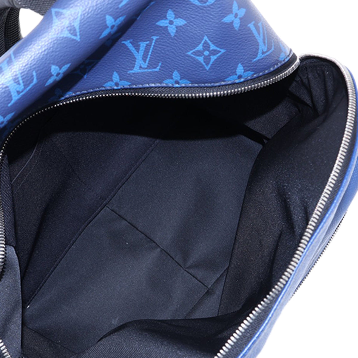 Louis Vuitton Monogram Taigarama Discovery Backpack — Blue