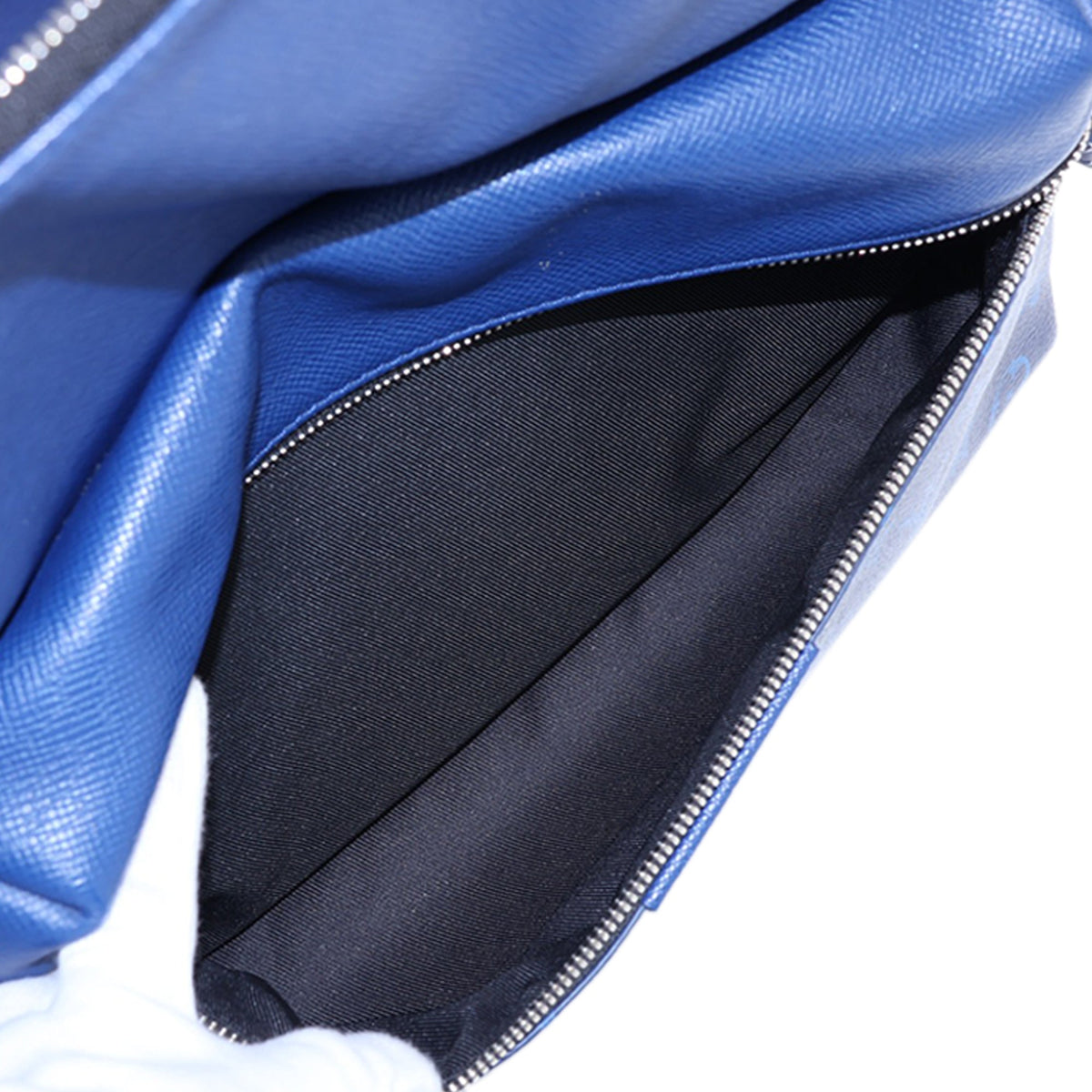 Louis Vuitton Monogram Taigarama Discovery Backpack — Blue